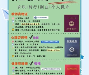 各种证书含金量排行榜