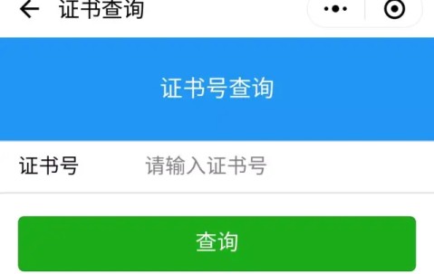 职业技能证书查询网